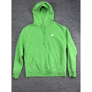 Nike Hoodie Mens Medium Green Pullover Swoosh Logo Athletic Sweatshirt Jordan